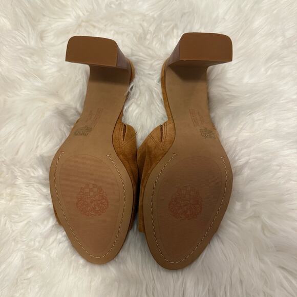Vince Camuto Brown Suede Mules - Picture 6 of 8